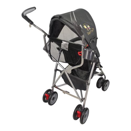 Carriola para Bebe de Baston Compacta,Plegable,Ligera,Reclinable  - Gris.