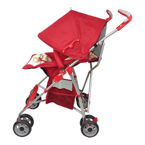Carriola para Bebe de Baston Compacta,Plegable,Ligera,Reclinable  - Rojo.