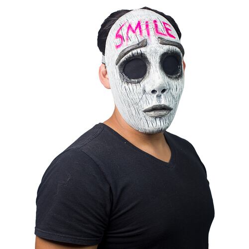 Máscara Tipo la Purga Neón Smile Ghoulih Productions Urban Mask Halloween