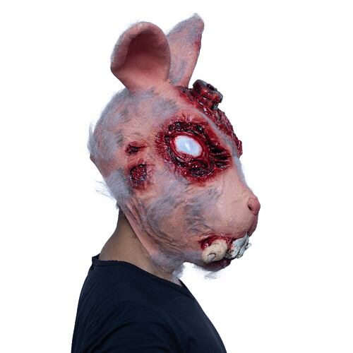 Máscara de Conejo R.T.087 Rabbit Experimento De Laboratorio Disfraz Halloween