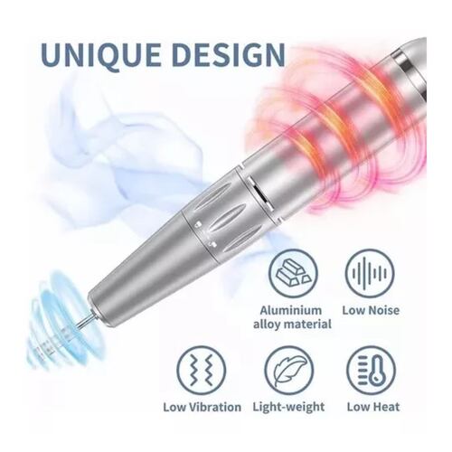 Esmeril Para Uñas Profesional 30000 Rpm Morado 