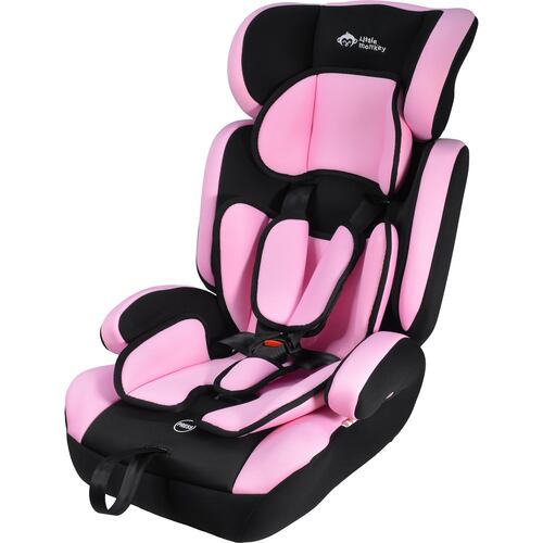 Autoasiento Seguridad Silla Niño 9m A 12 Años Ece R44/04 rosa