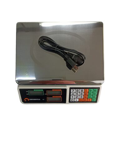 Bascula Comercial Mostrador Digital 40k Aluminio Shorbull.