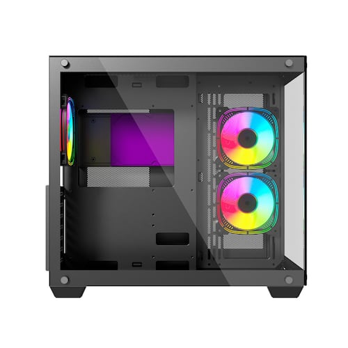 Gabinete Ocelot Gaming A-CUBE 1, ATX, Cristal Templado, incluye 3 Ventiladores, sin Fuente, Negro