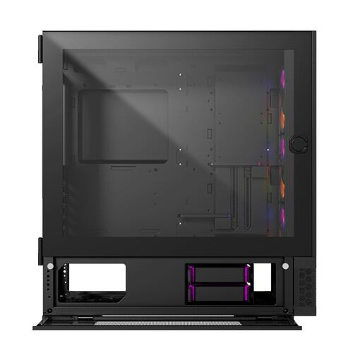 Gabinete Ocelot Gaming HUNTER-2, E-ATX, Cristal Templado, incluye 3 Ventiladores, sin Fuente, Negro