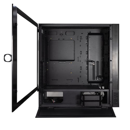 Gabinete Ocelot Gaming HUNTER-2, E-ATX, Cristal Templado, incluye 3 Ventiladores, sin Fuente, Negro