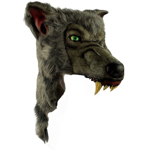 Máscara De Lobo Gray Wolf Helmet Casco Disfraz Halloween Ghoulish Productions