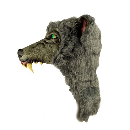 Máscara De Lobo Gray Wolf Helmet Casco Disfraz Halloween Ghoulish Productions