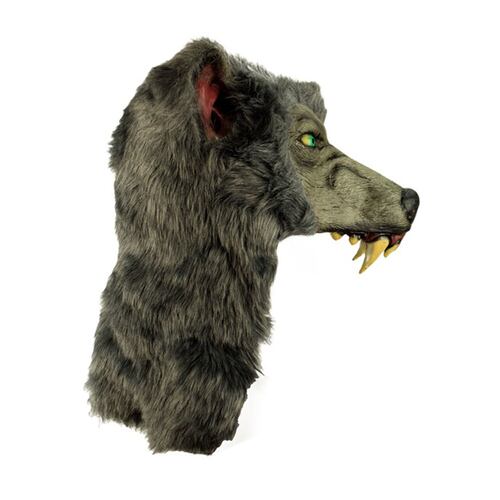 Máscara De Lobo Gray Wolf Helmet Casco Disfraz Halloween Ghoulish Productions