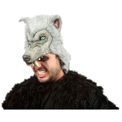 Máscara De Lobo Gray Wolf Helmet Casco Disfraz Halloween Ghoulish Productions