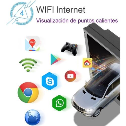 Auto Estéreo   7'' Touch Negro 