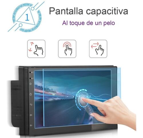 Auto Estéreo   7'' Touch Negro 