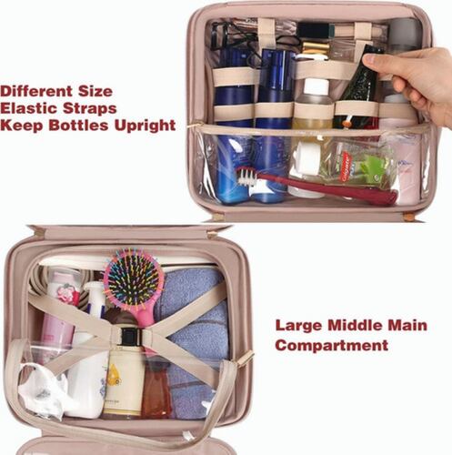 Neceser Profesional Caja Cosmetiquera De Viaje  Rosa