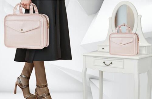 Neceser Profesional Caja Cosmetiquera De Viaje  Rosa