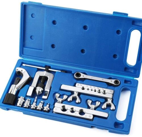 Kit Avellanador Expansor P/tubo De Cobre De Refrigeracion Estuche Azul