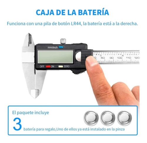 Calibrador Digital Pie De Rey 0.01mm Plateado