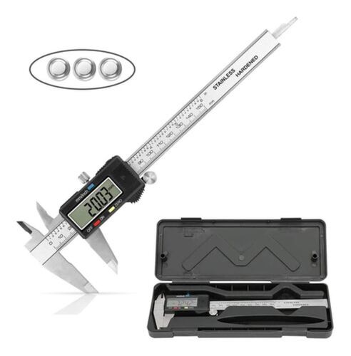Calibrador Digital Pie De Rey 0.01mm Plateado