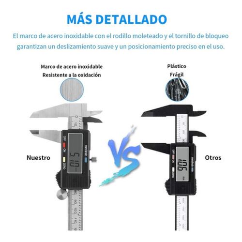 Calibrador Digital Pie De Rey 0.01mm Plateado