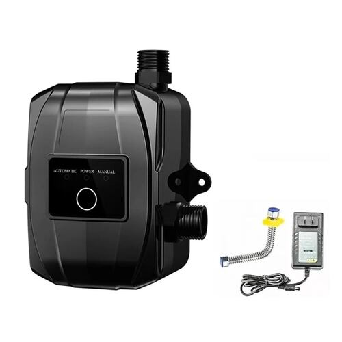 Bomba Presurizadora Gran Caudal Manual Y Automático 1/5hp Negra