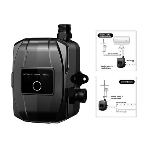 Bomba Presurizadora Gran Caudal Manual Y Automático 1/5hp Negra