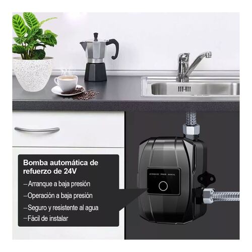 Bomba Presurizadora Gran Caudal Manual Y Automático 1/5hp Negra