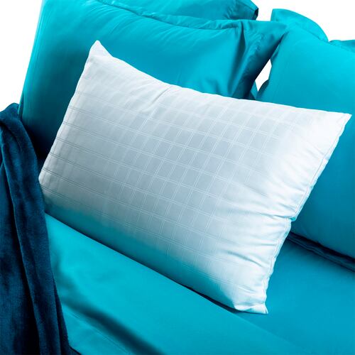 Edredón Doble Vista Matrimonial Spring Air Turquesa/Azul Marino