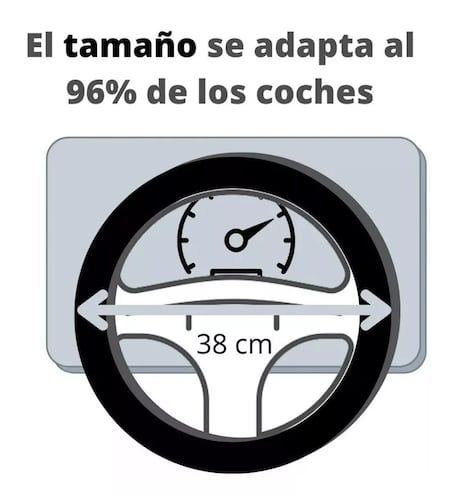 Kit Accesorio de Auto Funda Cubre Volante 3 Piezas 
