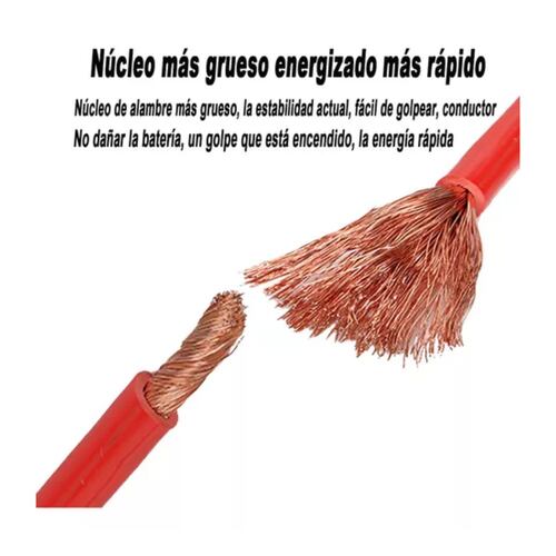 Cables Pasa Corriente 3 M Calibre 4 Awg  2000a Negro 