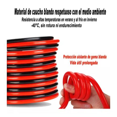 Cables Pasa Corriente 3 M Calibre 4 Awg  2000a Negro 