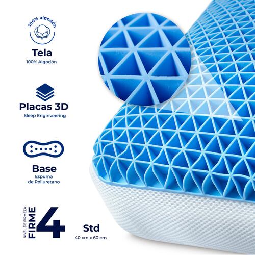 Almohada Memory Foam 3Dreams Estándar, Spring Air 