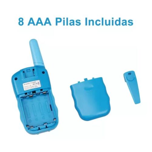 Radio Walkie Talkie Para Niños Con 22 Canales 2 Pcs Azul