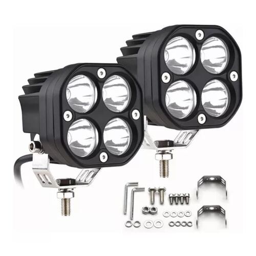 Faro Auxiliar Led Para Carro 40w Blanco 2 Piezas 