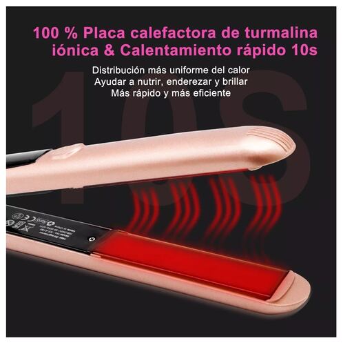 Plancha De Cabello 2 en 1 Cerâmica Rosa 