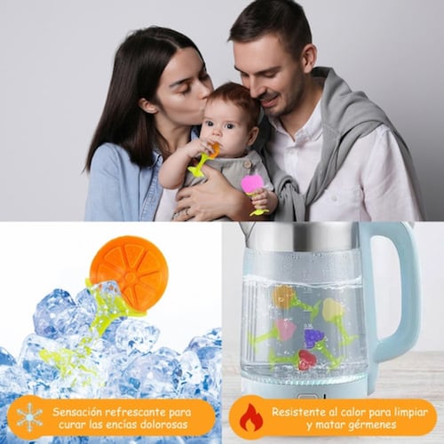 Set de Mordedera De Silicona Para Bebés , 7 Piezas