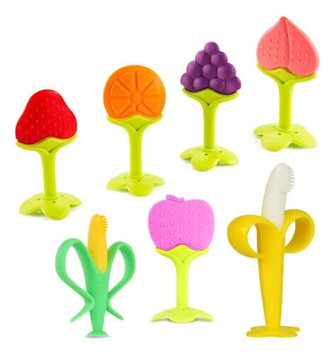 Set de Mordedera De Silicona Para Bebés , 7 Piezas