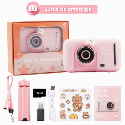 Camara Fotografica Mini Digital Infantil Rosa