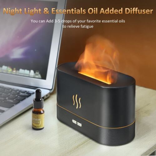 Difusor De Aire Con Llama De Aceite Esencial Cafe 
