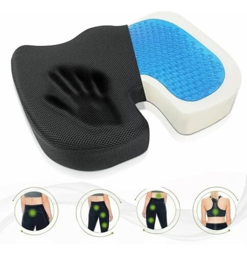 Cojín Para Asiento Para Aliviar El Dolor Negro 