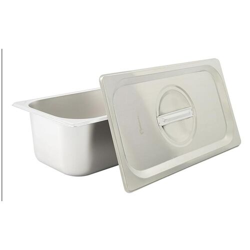 Inserto Acero Inoxidable Con Tapa 1/3 10CM Shorbull.