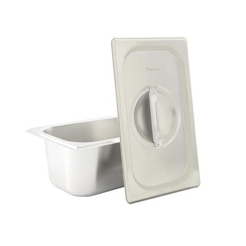 Inserto Acero Inoxidable Con Tapa  1/4 10CM  Shorbull.