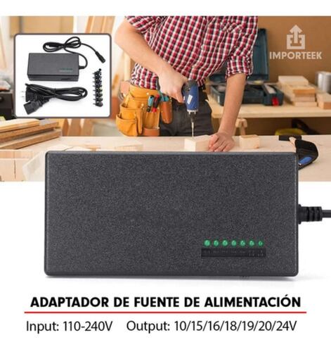 Cargador Adaptador Laptop Puntas Universal  