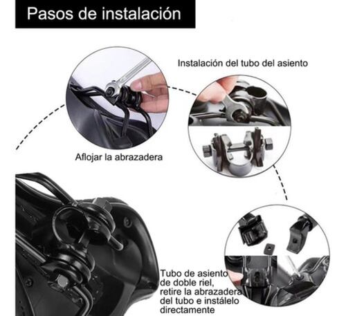 Asiento De Bicicleta De Gel Cómo Impacto Con Luz Azul
