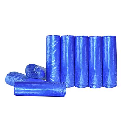  Bolsas para Basura Biodegradables 60x60cm, 8 Rollos, 400 Unidades en Total, Color Azul