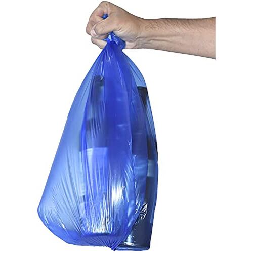  Bolsas para Basura Biodegradables 60x60cm, 8 Rollos, 400 Unidades en Total, Color Azul