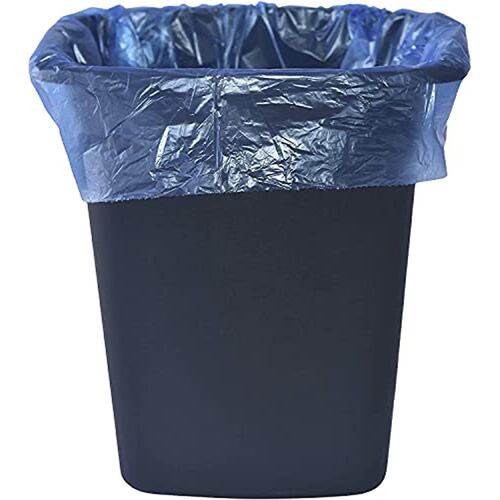  Bolsas para Basura Biodegradables 60x60cm, 8 Rollos, 400 Unidades en Total, Color Azul