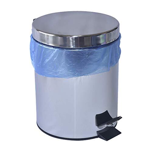 Bolsas para Basura Biodegradables 60x60cm, 8 Rollos, 400 Unidades en Total, Color Azul