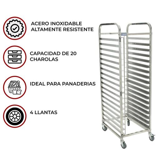 Espiguero 20 charolas Panaderia Llantitas Acero  Shorbull