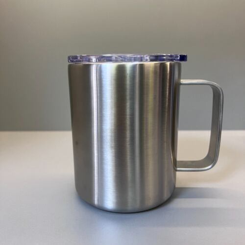 Taza De Acero Inoxidable 12 Oz  Plateada