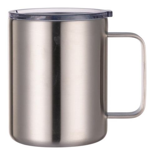 Taza De Acero Inoxidable 12 Oz  Plateada