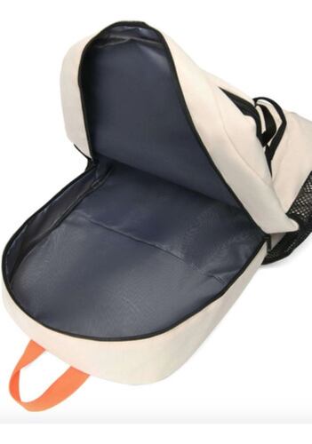 Mochila Con Diseño De Cordón Para La Escuela Unixes Negro